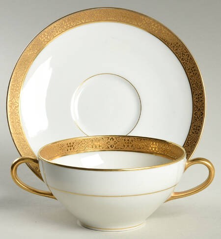 Nancy Flat Bouillon Cup & Saucer