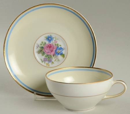 Bouquet of France Flat Cup & Saucer Set