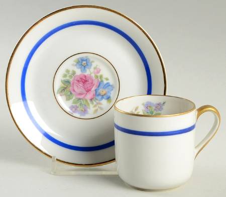 Calais Flat Demitasse Cup & Saucer Set