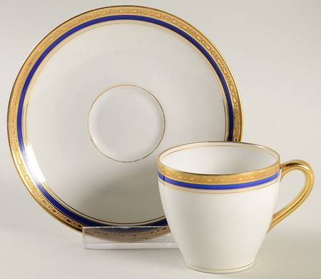 Crouville Flat Demitasse Cup & Saucer Set