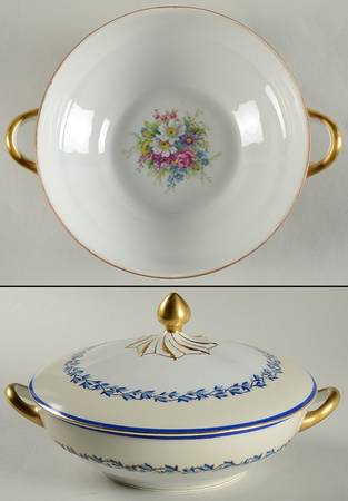 Marie Louise Round Covered Vegetable