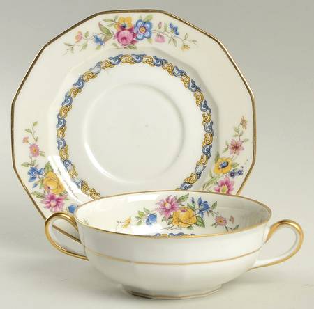 Miami Flat Cream Soup Bowl & Saucer Set