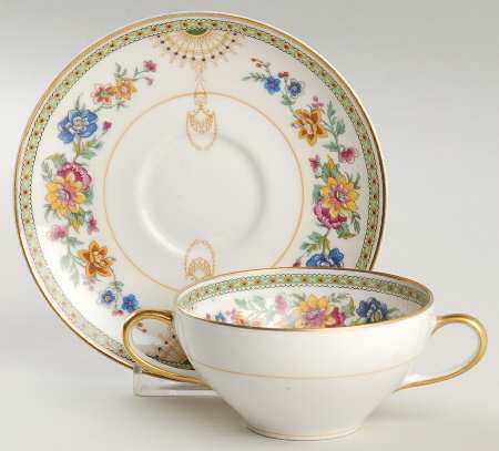 Vendome Flat Bouillon Cup & Saucer