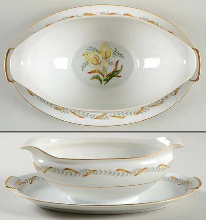 Valdivia Gravy Boat with Attached Underplate