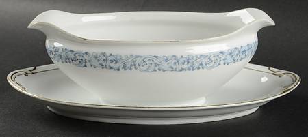 Sheffield Gravy Boat with Attached Underplate