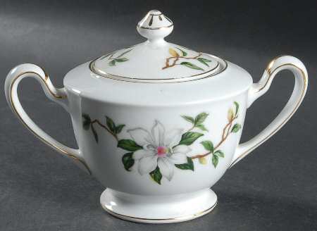 Gardenia Sugar Bowl & Lid