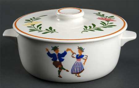 AIR1 1 Qt Round Covered Casserole