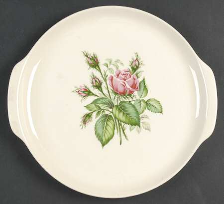Floradora Rose Handled Cake Plate