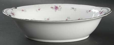 Victoria Rose 10" Oval Vegetable Bowl