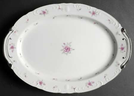 Victoria Rose 16" Oval Serving Platter