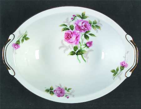 Princess Rose 10" Oval Vegetable Bowl