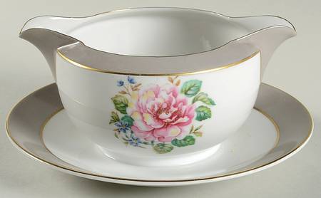 ALA10 Gravy Boat with Attached Underplate