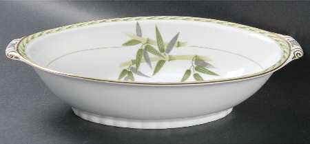 Bamboo 11" Oval Vegetable Bowl