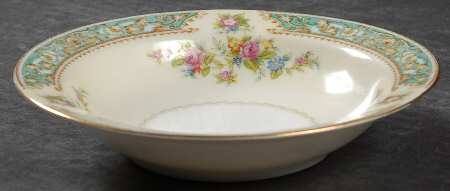 Blue Rose Rim Fruit/Dessert (Sauce) Bowl