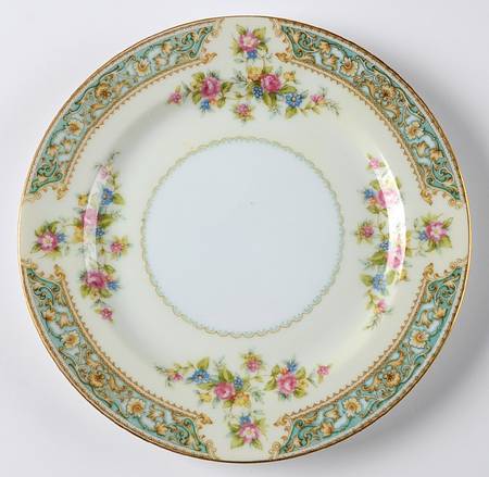 Blue Rose Salad Plate