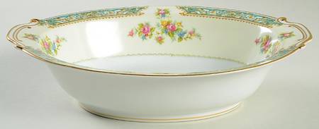 Blue Rose 11" Oval Vegetable Bowl