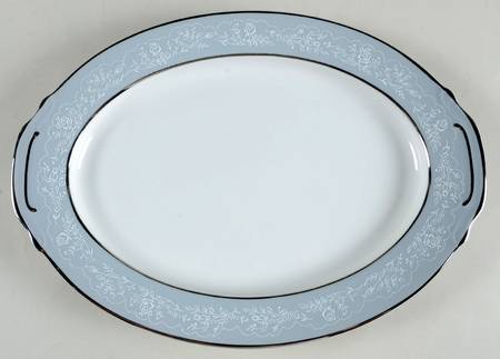 Bridal Lace 14" Oval Serving Platter