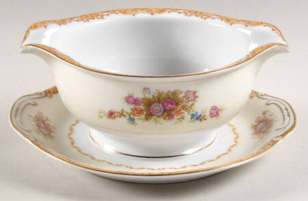 Coronet Gravy Boat with Attached Underplate