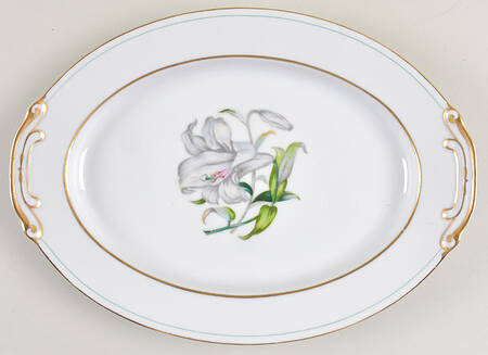 Donna Lily 12" Oval Serving Platter
