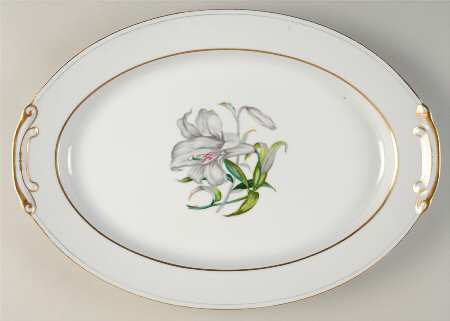 Donna Lily 16" Oval Serving Platter