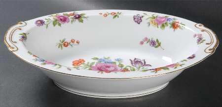 Dresdenia 10" Oval Vegetable Bowl