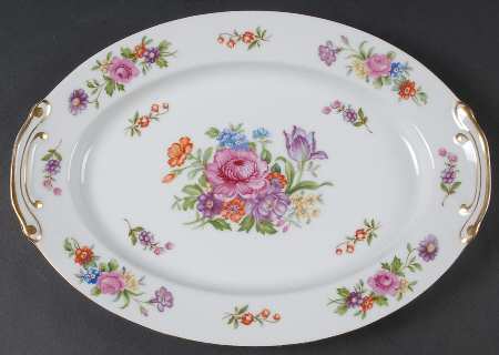 Dresdenia 12" Oval Serving Platter