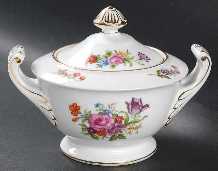 Dresdenia Sugar Bowl & Lid