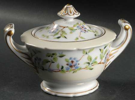 Forget Me Not Sugar Bowl & Lid