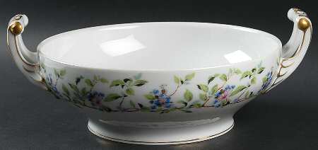 Forget Me Not Round Vegetable No Lid