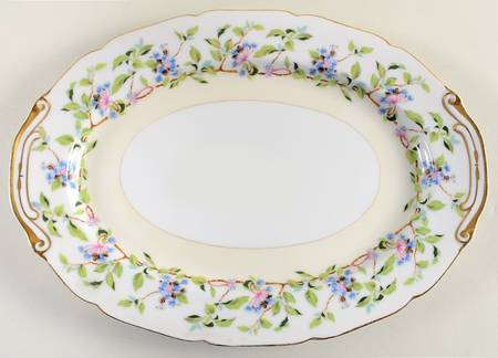 Forget Me Not 12" Oval Serving Platter