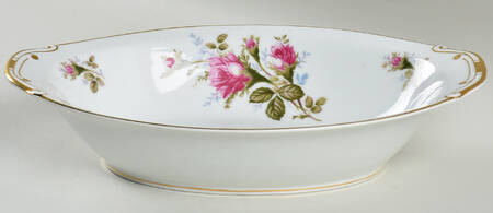Moss Rose 11" Oval Vegetable Bowl