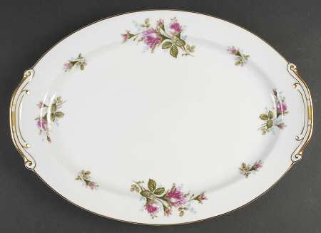 Moss Rose 16" Oval Serving Platter
