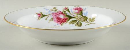 Moss Rose Rim Soup Bowl