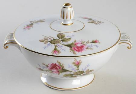 Moss Rose Sugar Bowl & Lid