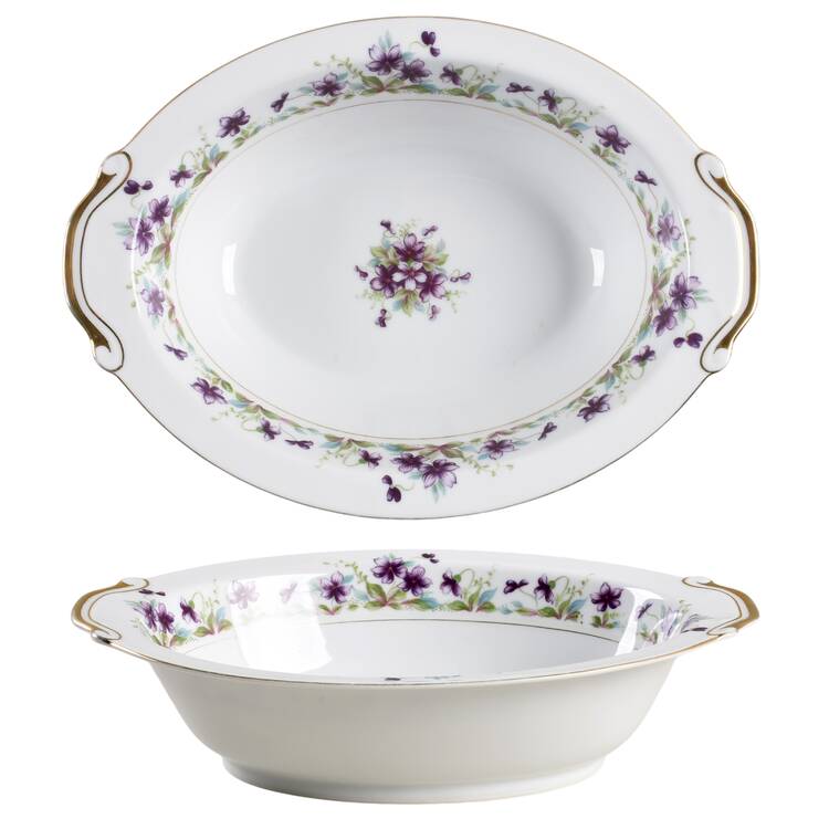 Violet 10" Oval Vegetable Bowl by Aladdin