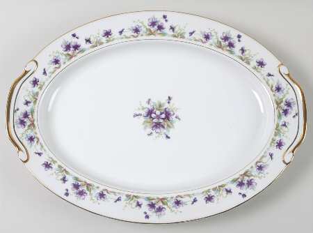 Violet 16" Oval Serving Platter