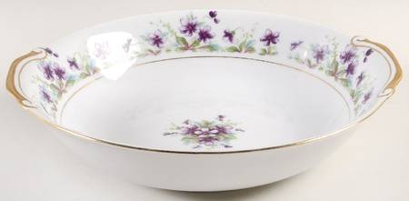 Violet 9" Round Vegetable Bowl
