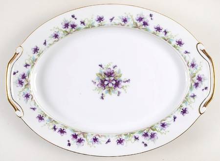 Violet 14" Oval Serving Platter