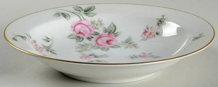 Wild Rose Rim Soup Bowl