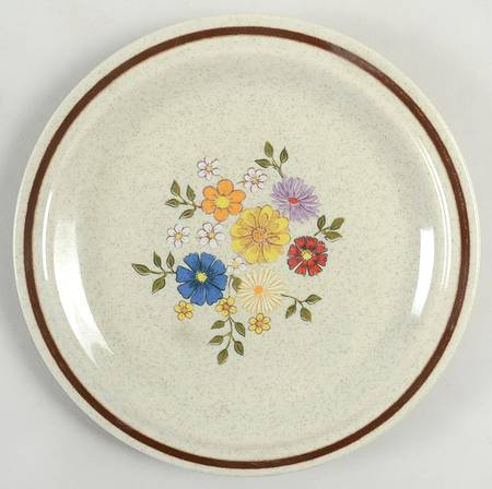 Floral Bouquet Salad Plate