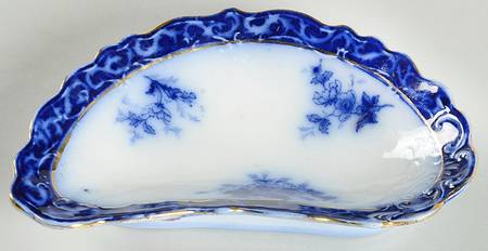 Touraine (Flow Blue) Bone Dish