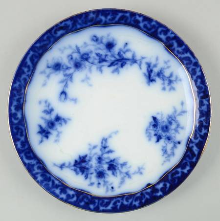 Touraine (Flow Blue) Coupe Luncheon Plate