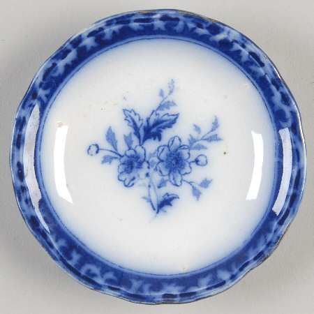Touraine (Flow Blue) Butter Pat