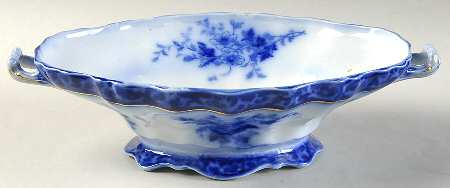 Touraine (Flow Blue) Oval Vegetable No Lid