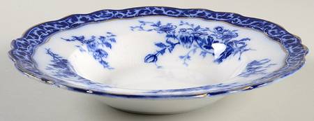 Touraine (Flow Blue) Rim Soup Bowl