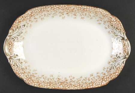 Utopian Brown 14" Oval Serving Platter