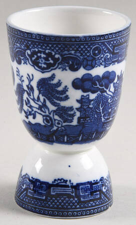 Willow Blue (Smooth) Double Egg Cup
