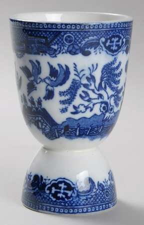 Willow Blue (Smooth) Double Egg Cup