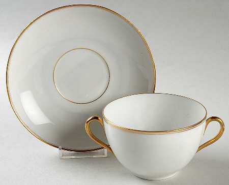 ALT19 Flat Cream Soup Bowl & Saucer Set