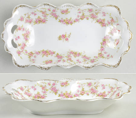 Bridal Rose (Scalloped, Gold Edge) Bon Bon